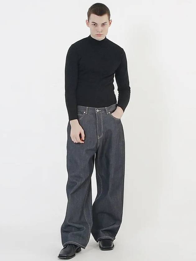 Non Faded Salvage Denim Pants Indigo - CHANCE'S NOI - BALAAN 7