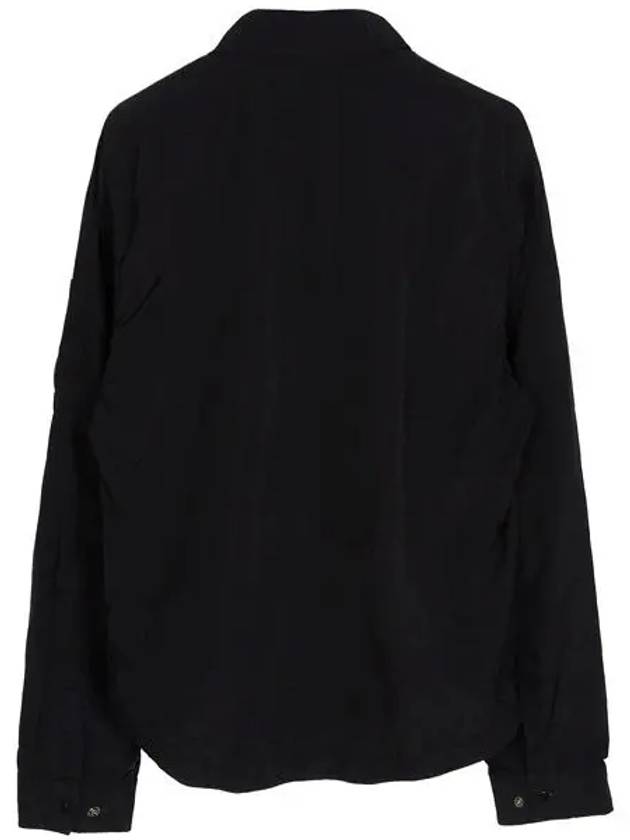 Chrome-R Zip-Up Over Long Sleeve Shirt Black - CP COMPANY - BALAAN 3