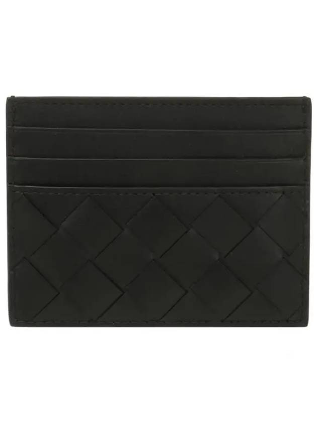 Intrecciato Leather Card Wallet Black - BOTTEGA VENETA - BALAAN 4