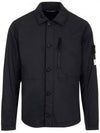 Skin Touch Nylon Garment Dyed Jacket Black - STONE ISLAND - BALAAN 1