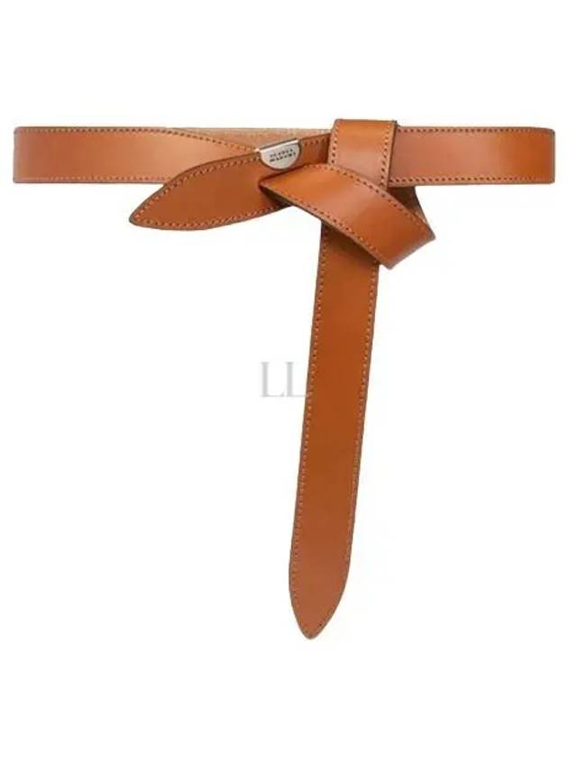 Lecce Knot Leather Belt Brown - ISABEL MARANT - BALAAN 2