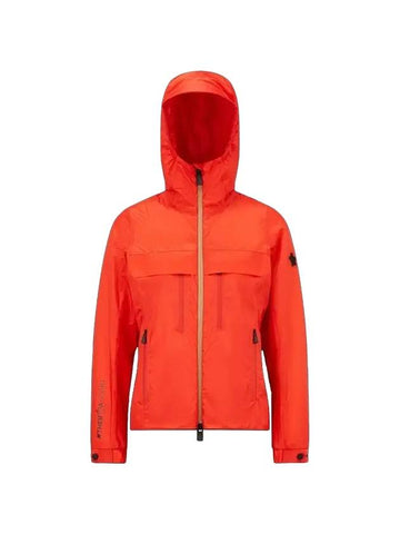 Vouvry Hooded Jacket Coral Red - MONCLER - BALAAN 1