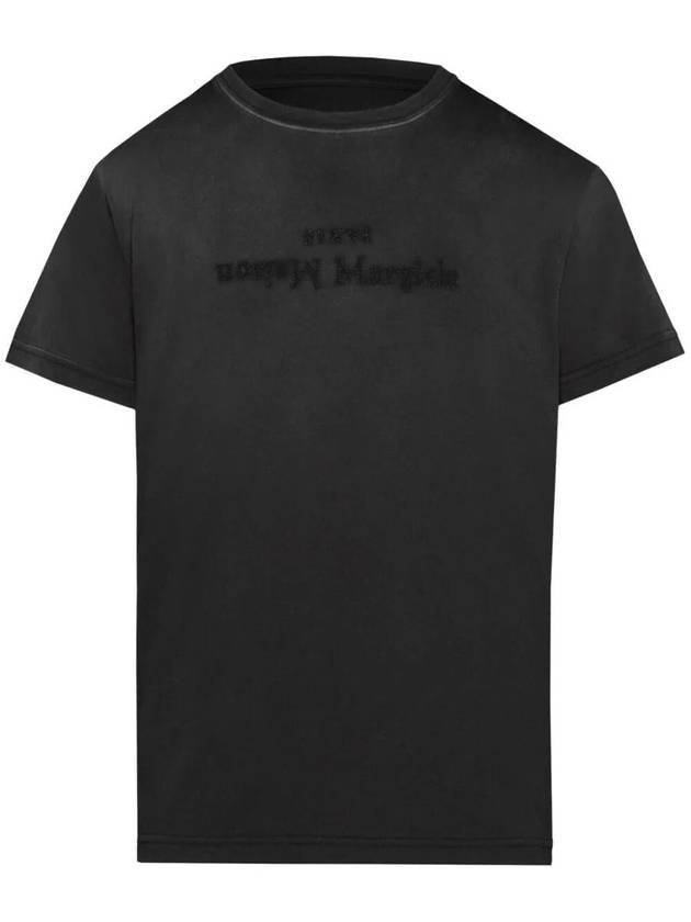 Reverse Logo Short Sleeve T-Shirt Washed Black - MAISON MARGIELA - BALAAN 2