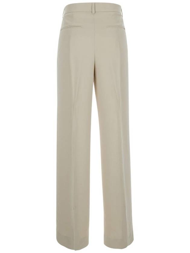 Beige Relaxes Tailored Trousers In Wool Blend Woman - TOTEME - BALAAN 2