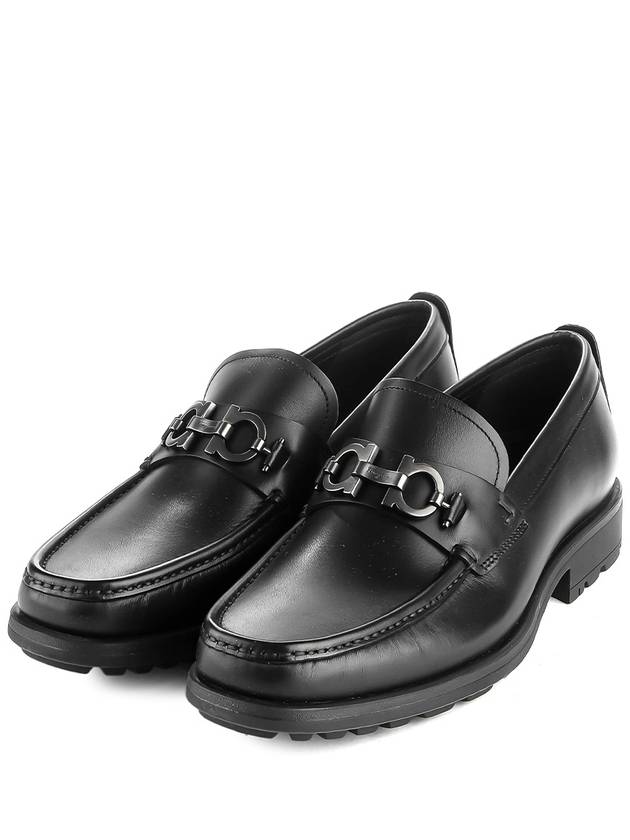 Men's David Gancini Loafers Black - SALVATORE FERRAGAMO - BALAAN 2