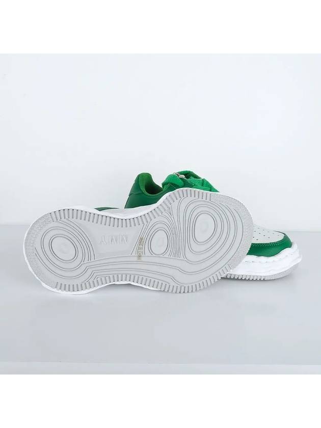 Wayne OG Sole Leather Low Top Sneakers Green White - MAISON MIHARA YASUHIRO - BALAAN 5