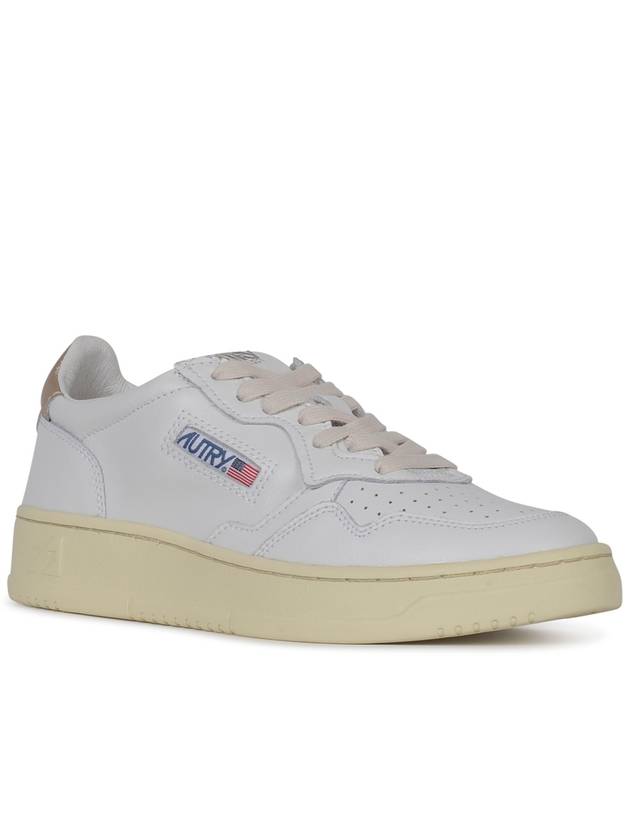 Medalist Goatskin Low Top Sneakers Gold White - AUTRY - BALAAN 3