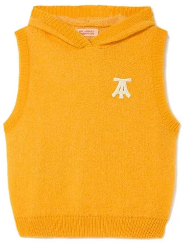 Kids Logo Patch Hooded Knit Vest F23075 099EX - THE ANIMALS OBSERVATORY - BALAAN 1