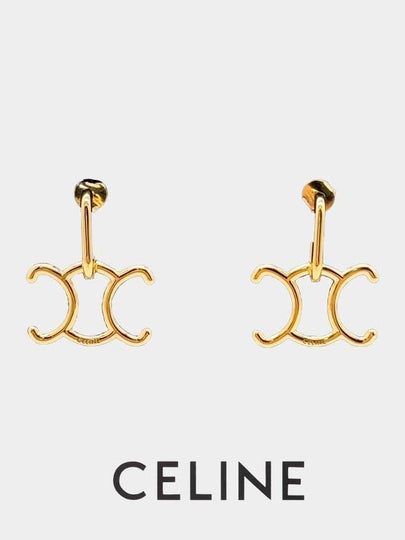 Triomphe Lock Earrings - CELINE - BALAAN 2