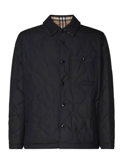 Check Reversible Quilting Jacket Beige Black - BURBERRY - BALAAN 2