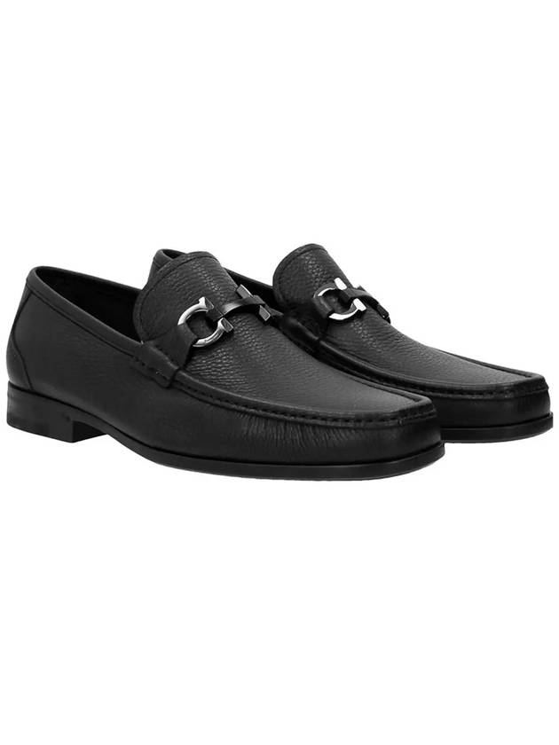 Gancini Suede Moccasin Loafers Black - SALVATORE FERRAGAMO - BALAAN 2