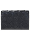 Intrecciato Flap Business Card Wallet Black - BOTTEGA VENETA - BALAAN 2