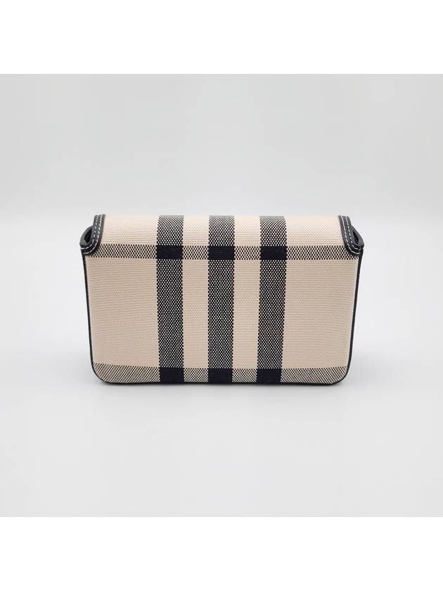 Check Jacquard Penny Cotton Mini Cross Bag Beige - BURBERRY - BALAAN 4