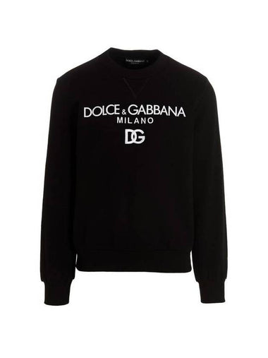 DG Logo Sweatshirt Black - DOLCE&GABBANA - BALAAN 1