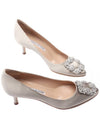 Women s Hangisi 50 Satin Pumps Heel 9XX 0315 0052 24F - MANOLO BLAHNIK - BALAAN 5