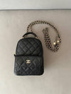 Classic top handle mini backpack caviar black gold AP3753 - CHANEL - BALAAN 10