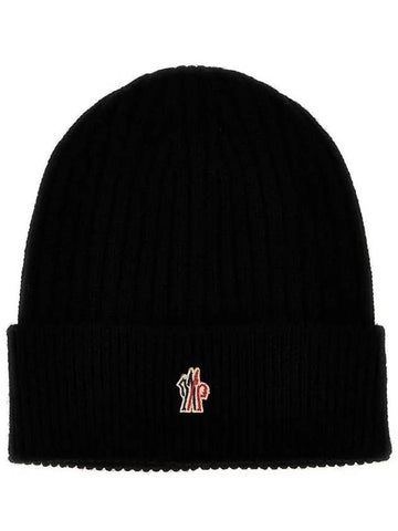 23FW Grenoble Logo Beanie 3B00014 04761 999 - MONCLER - BALAAN 1