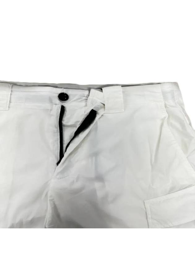 Stretch Bermuda Shorts White - CP COMPANY - BALAAN 4