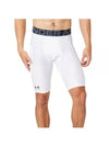 Men's Heat Gear Pocket Long Shorts White - UNDER ARMOUR - BALAAN 2