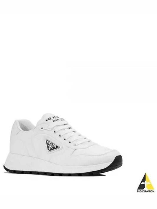 Triangle Logo Re-nylon Low Top Sneakers White - PRADA - BALAAN 2