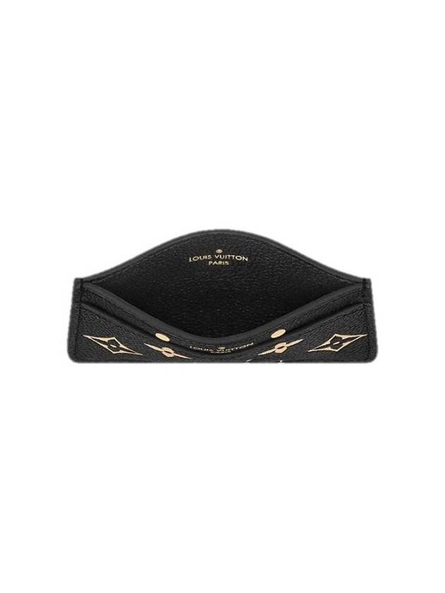 Monogram Empreinte Leather Card Wallet Black - LOUIS VUITTON - BALAAN 3