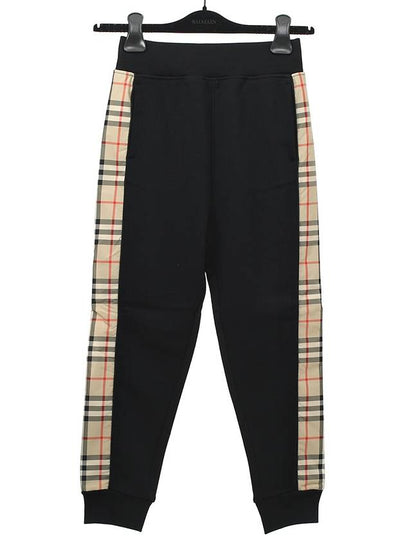 Kids Side Check Jogger Training Pants Black - BURBERRY - BALAAN 2