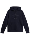 Alpha Logo Print Hoodie Navy - J.LINDEBERG - BALAAN 2