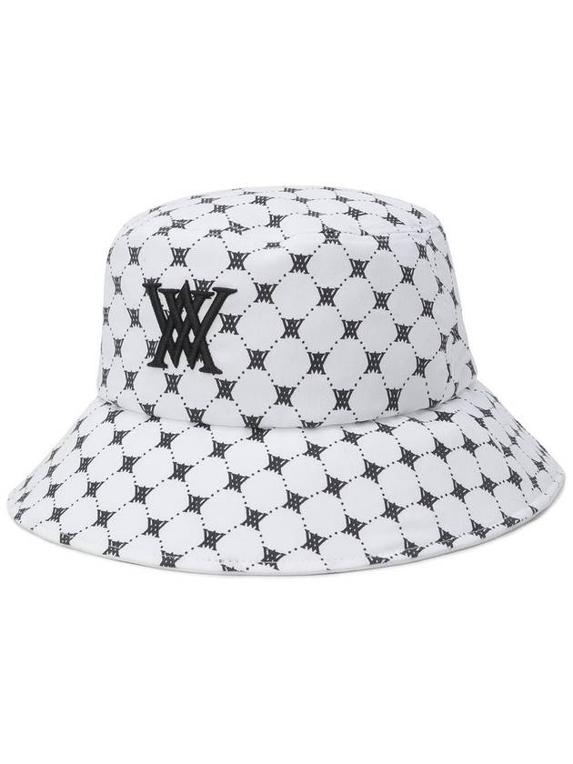 Official UNI MONOGRAM PATTERN BUCKETHAT WH - ANEWGOLF - BALAAN 3