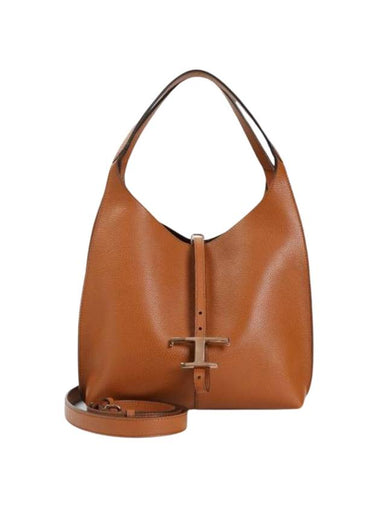 T Timeless Small Shoulder Bag Brown - TOD'S - BALAAN 1