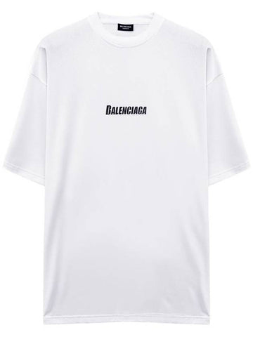 Logo overfit swim short sleeve tshirt 657027 - BALENCIAGA - BALAAN 1