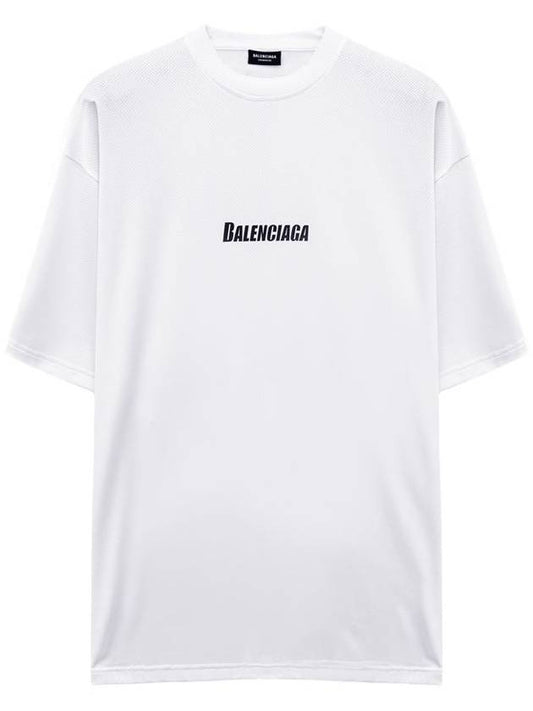 Logo overfit swim short sleeve tshirt 657027 - BALENCIAGA - BALAAN 1