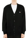 Tricolor Fox Patch Classic Cardigan Black - MAISON KITSUNE - BALAAN 2