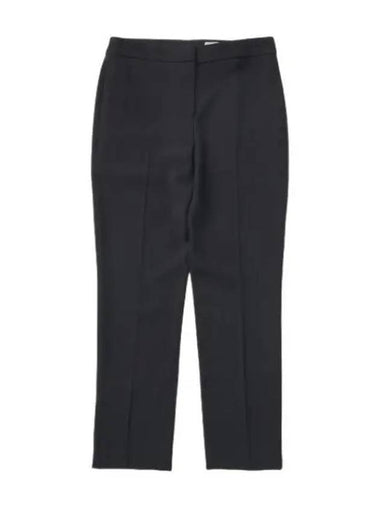 Leaf Crepe Cigarette Trousers Black - ALEXANDER MCQUEEN - BALAAN 1