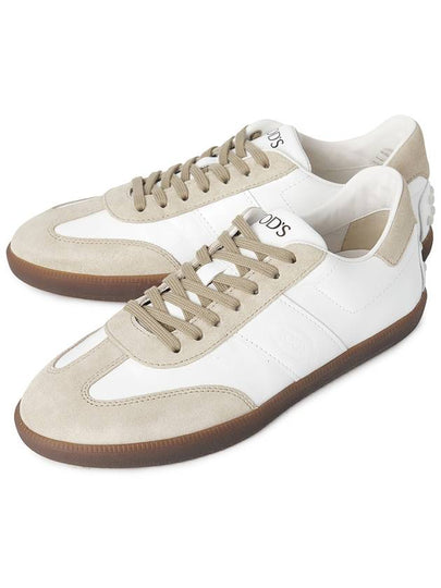 Tabs Smooth Leather Low Top Sneakers White - TOD'S - BALAAN 2