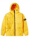 Men's Wappen Patch Crinkle Wraps Padding Yellow - STONE ISLAND - BALAAN 2