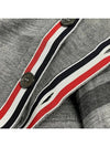 4-Bar Stripe Sustainable Merino Wool Cardigan Grey - THOM BROWNE - BALAAN 5