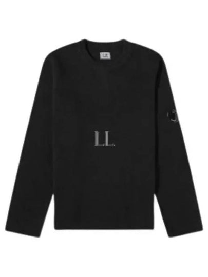 Lambswool Lens Knit Top Black - CP COMPANY - BALAAN 2