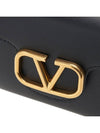 V Logo Half Wallet Black - VALENTINO - BALAAN 7