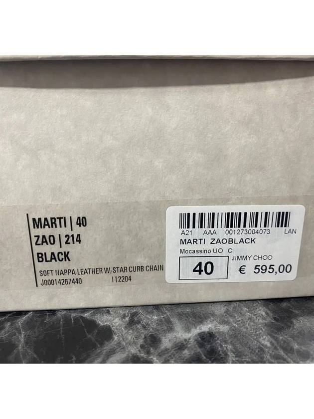 MARTI ZAOBLACK Marti chain loafers black - JIMMY CHOO - BALAAN 4