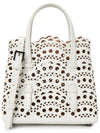 Mina 16 Vienne Wave Lux Calfskin Tote Bag White - ALAIA - BALAAN 2