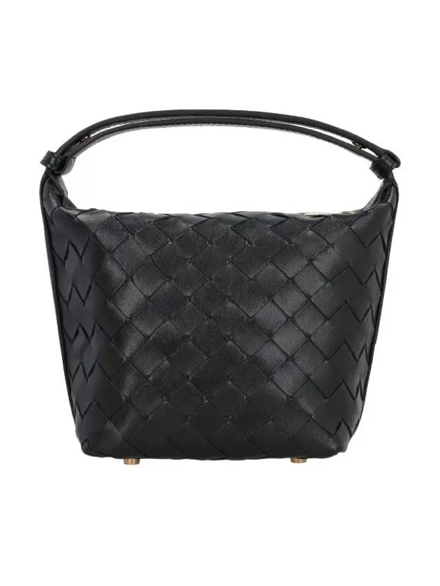 Candy Wallace Intrecciato Tote Bag Black - BOTTEGA VENETA - BALAAN 4