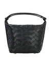 Candy Wallace Intrecciato Tote Bag Black - BOTTEGA VENETA - BALAAN 3