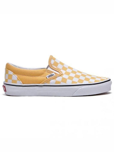 Classic Slip On Checkerboard Yellow VN000XG8AZV1 - VANS - BALAAN 1