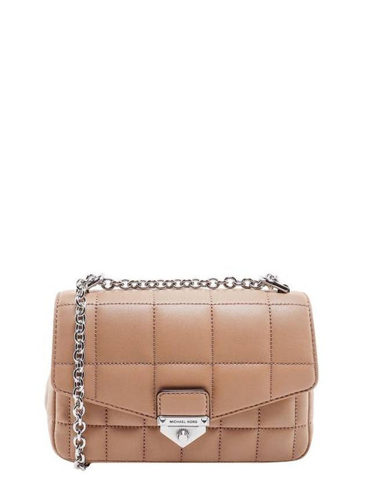 Soho Small Quilted Leather Shoulder Bag Beige - MICHAEL KORS - BALAAN 1