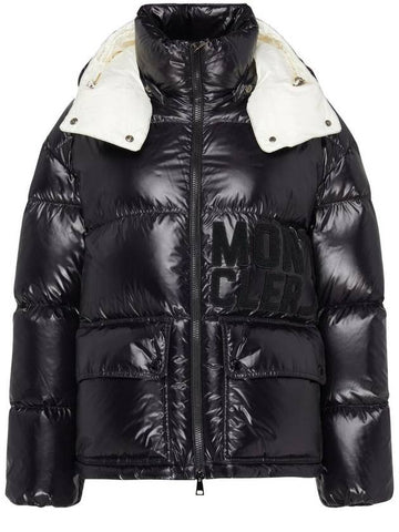 Abbaye Short Down Padding Jacket Black - MONCLER - BALAAN 1