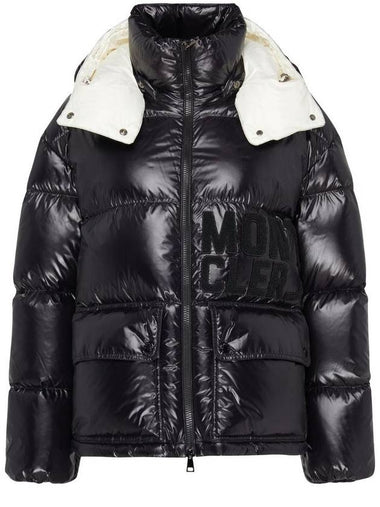 Abbaye Short Down Padding Jacket Black - MONCLER - BALAAN 1