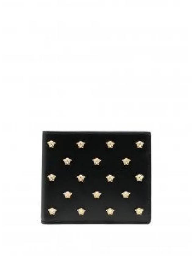 Medusa Head Pattern Stud Bifold Half Wallet Black - VERSACE - BALAAN 2