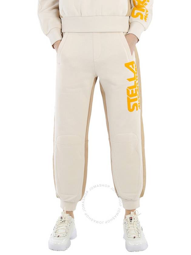 side logo track pants ivory - STELLA MCCARTNEY - BALAAN 2