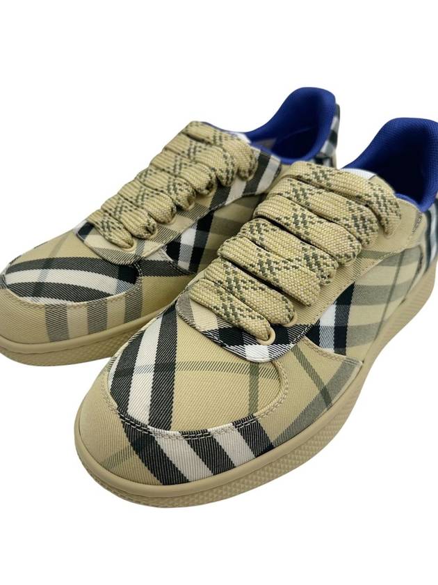 Check Low Top Sneakers Beige - BURBERRY - BALAAN 5