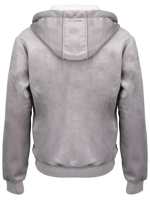 Men s Casual Gray Hooded Zip Up Jumper AJP118 - IKALOOOK - BALAAN 3